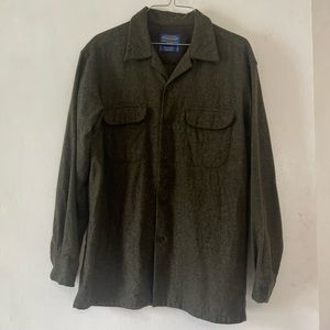 Pendleton Men's Original Wool Plaid Long Sleeve Button Down Board Shirt